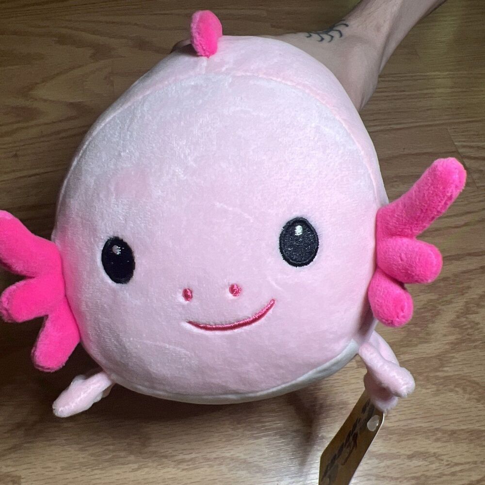 Brand New with tag Plush Axolotl Stuffed Animal 8" 2019 Fiesta Lil Huggies Ocean